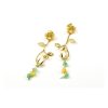 Gioielli Misis - live your nature | Misis Jungle Tiara Orecchini Argento Placcato Oro 18Kt Zirconi Quarzo Or08339