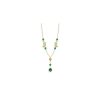 Gioielli Misis - live your nature | Misis Sumatra Collana Argento Placcato Oro 18Kt Zirconi Bianchi Agata Verde Ca08310