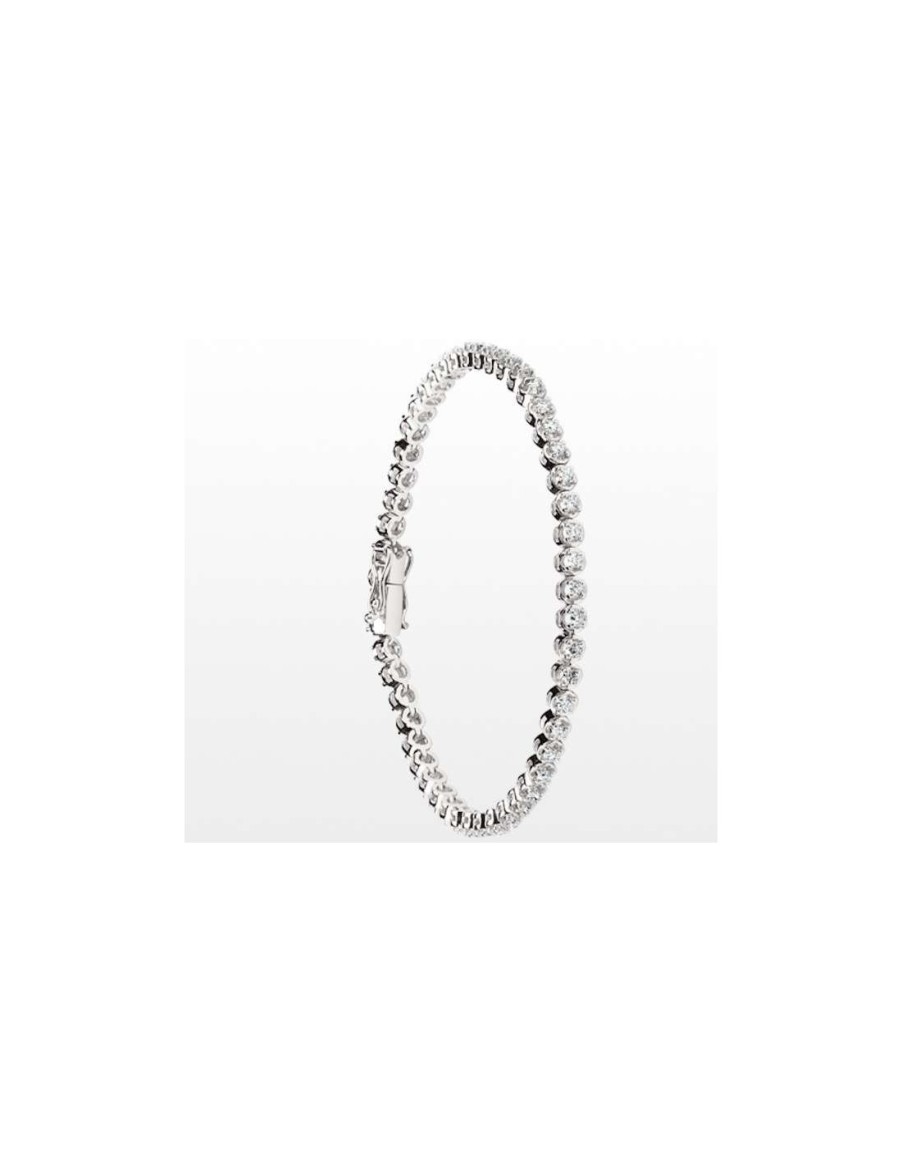 Gioielli Damiani - handmade in Italy since 1924 | Damiani Minou Bracciale "Tennis" Oro Bianco E Diamanti 1.71 Ct