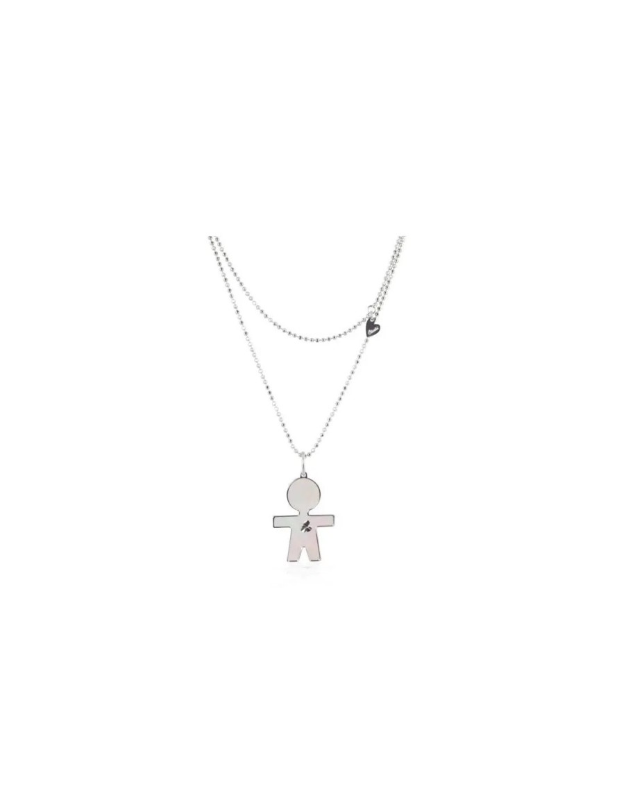 Gioielli Bimbi Jewels | Bimbi Jewels Gioiamore Collana Bambino In Argento E Madreperla - Ref: Clbi19B/Mopwbl