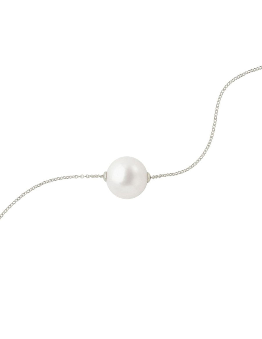 Gioielli Utopia Jewels | Utopia Luce Collana In Oro Bianco Perla Ref: Cg004