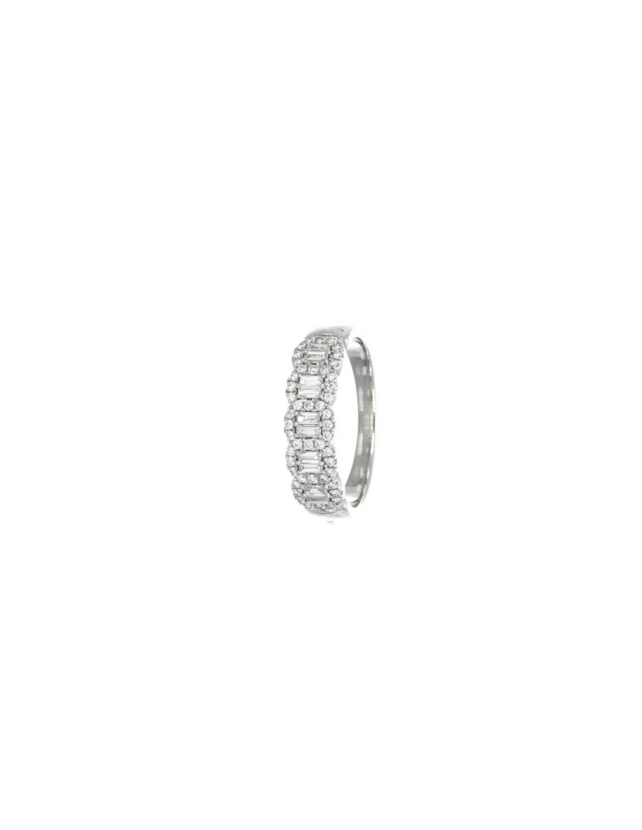 Gioielli SALVINI | Salvini Magia Anello "Veretta" In Oro Bianco E Diamanti 0,46 Ct - 20101050