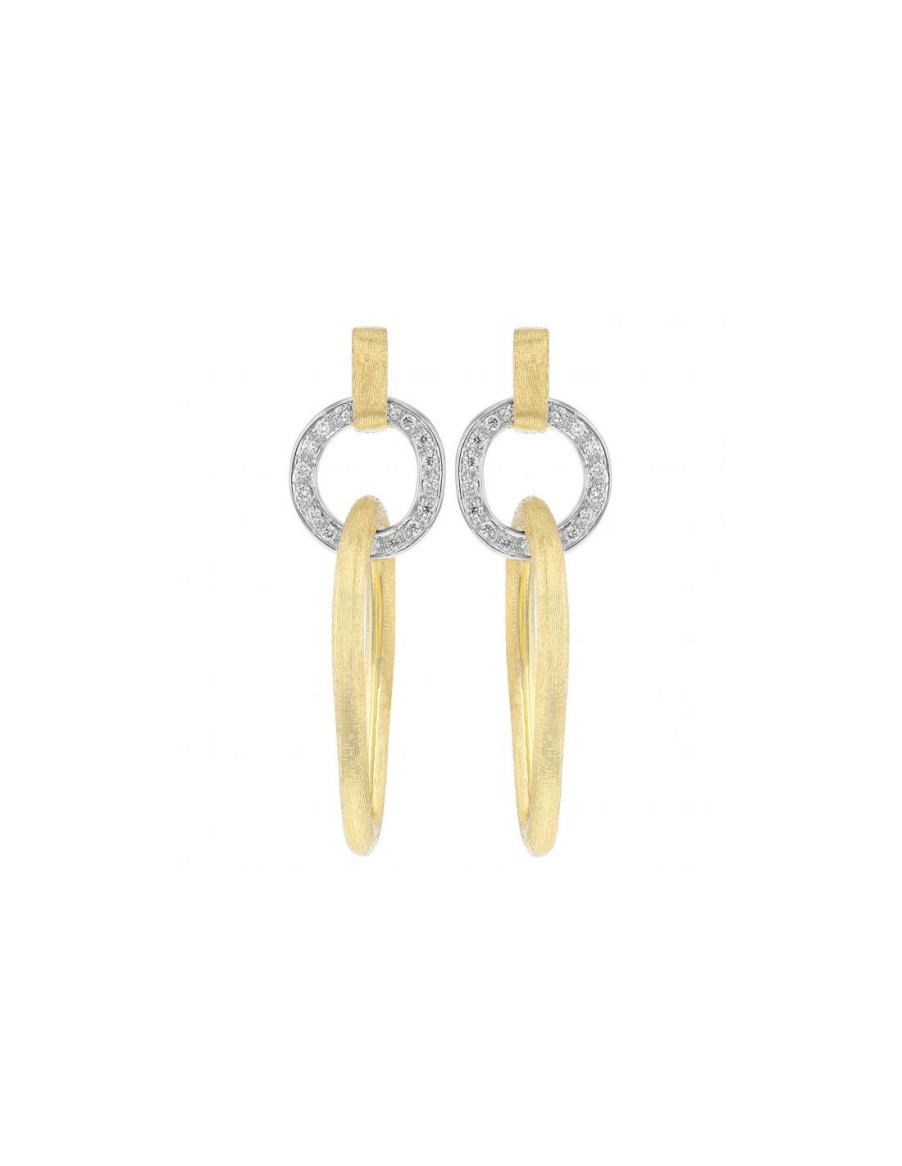 Gioielli Marco Bicego | Marco Bicego Jaipur Link Orecchini Oro Giallo E Diamanti Ref: Ob1825-B