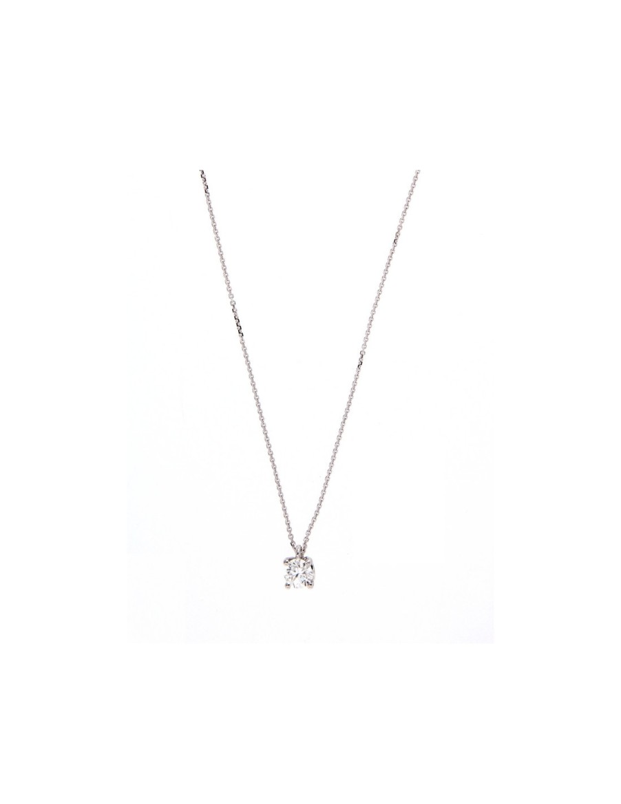 Gioielli Golay - World Diamond Group | Golay Collezione Infinite Love Collana Oro Bianco E Diamante Ct. 0.40