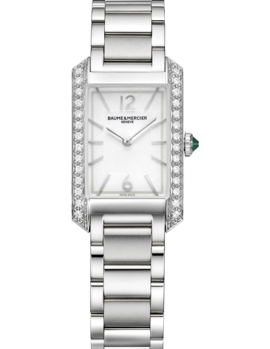 Orologeria Baume & Mercier | Baume & Mercier Hampton Acciaio Su Acciaio E Diamanti - M0A10631