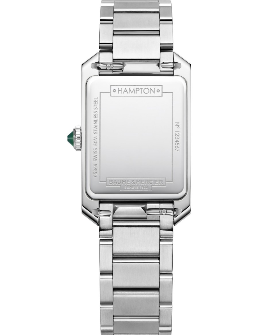 Orologeria Baume & Mercier | Baume & Mercier Hampton Acciaio Su Acciaio E Diamanti - M0A10631