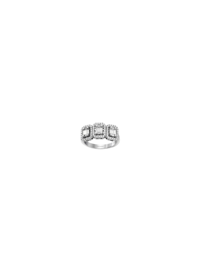 Gioielli SALVINI | Salvini Magia Anello "Trilogy" In Oro Bianco E Diamanti 0.65 Ct - 20085806