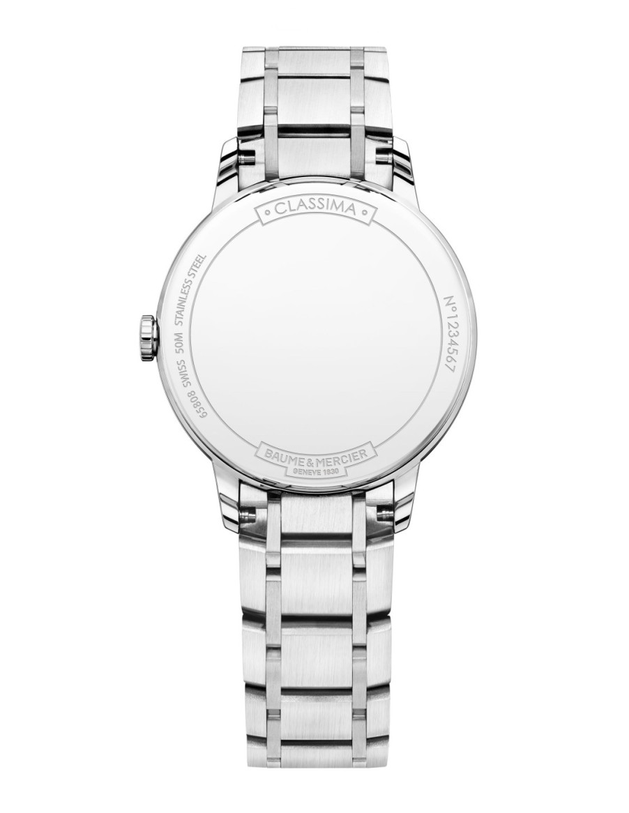 Orologeria Baume & Mercier | Baume & Mercier Classima Lady Acciaio Su Acciaio E Diamanti - M0A10326