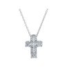 Gioielli LJ ROMA | Lj Roma Collezione Simboli Collana "Croce" In Oro Bianco E Diamanti 0.46Ct - 183827