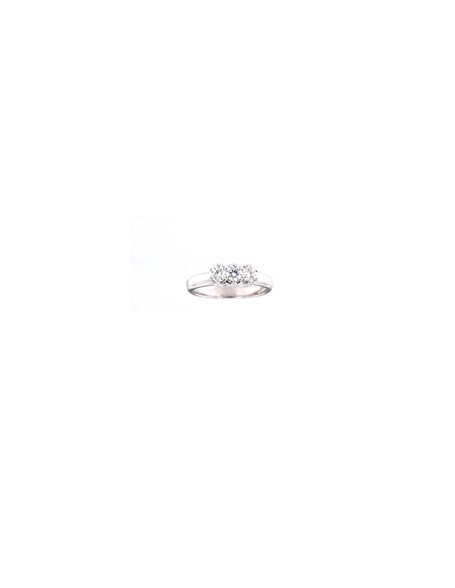 Gioielli Damiani - handmade in Italy since 1924 | Damiani Minou Anello Trilogy Oro Bianco E Diamanti 0.54 Ct - 20055921