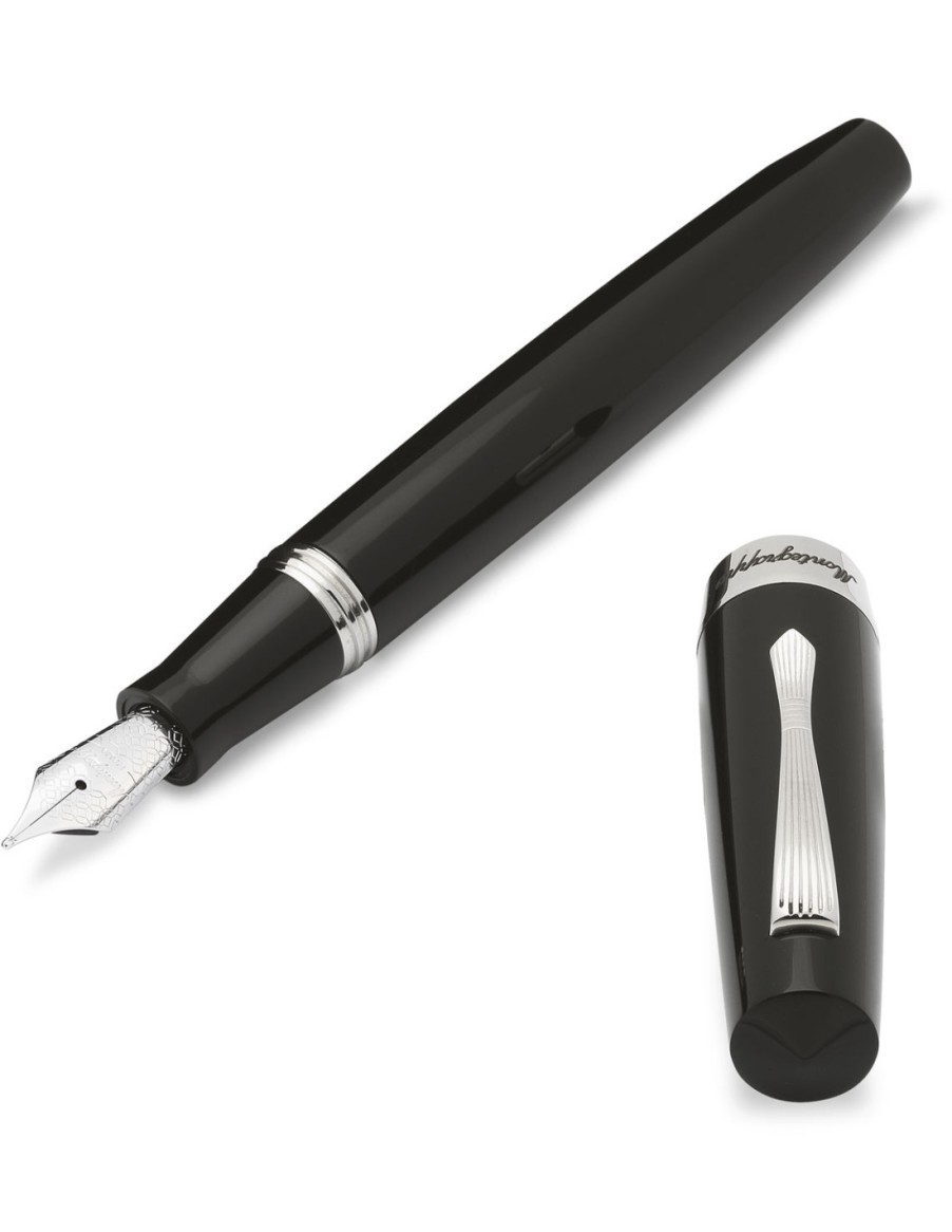 Penne MONTEGRAPPA 1912 | Montegrappa Elmo 02 Penna Stilografica Nero