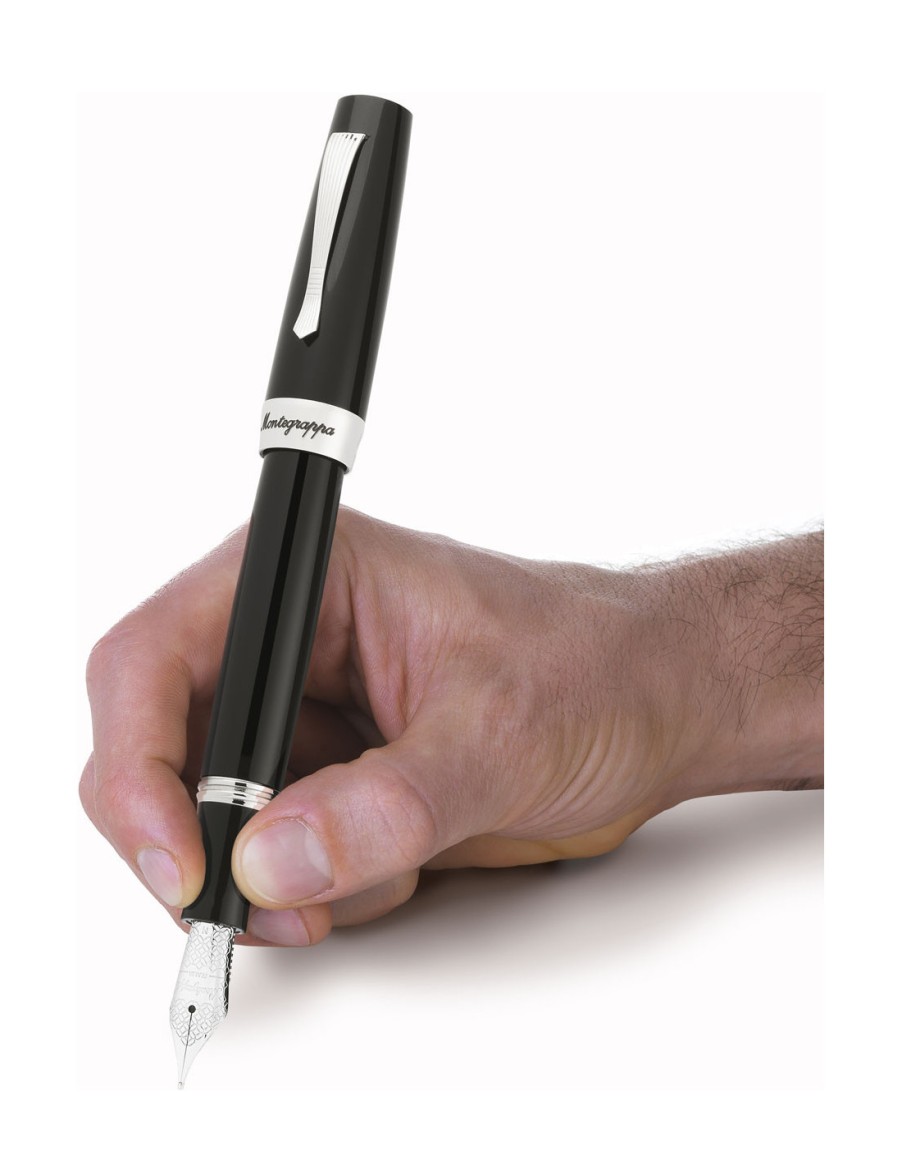 Penne MONTEGRAPPA 1912 | Montegrappa Elmo 02 Penna Stilografica Nero