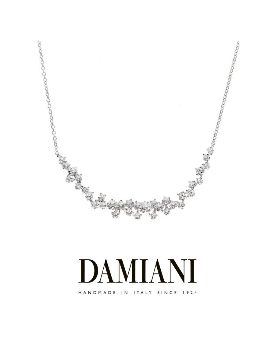 Gioielli Damiani - handmade in Italy since 1924 | Damiani Mimosa Collana In Oro Bianco Con Diamanti (Ct 1,21) Ref: 20075409