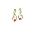 Gioielli Misis - live your nature | Misis Acquario Orecchini Argento Placcato, Smalto E Zirconi Or10228