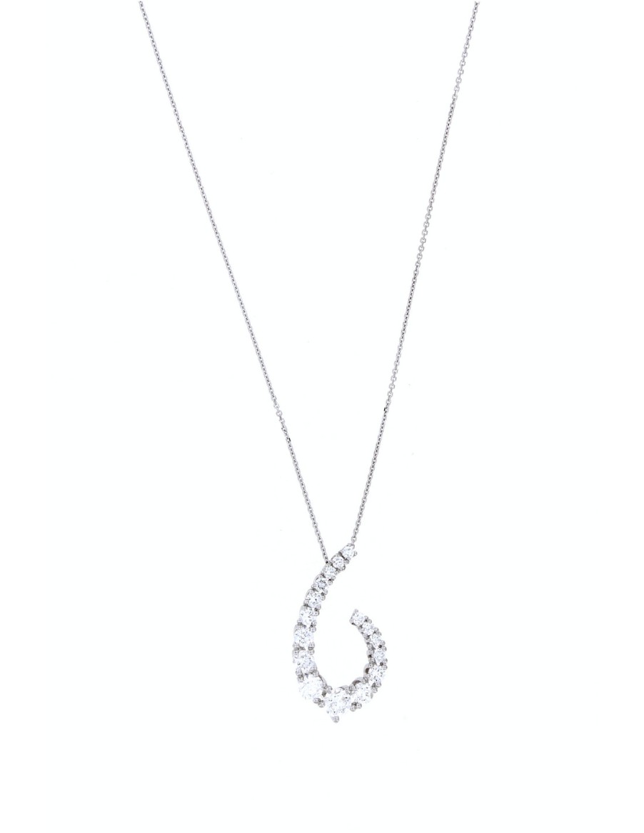 Gioielli Golay - World Diamond Group | Golay Collezione Grace Collana Oro Bianco E Diamante Ct. 1.24