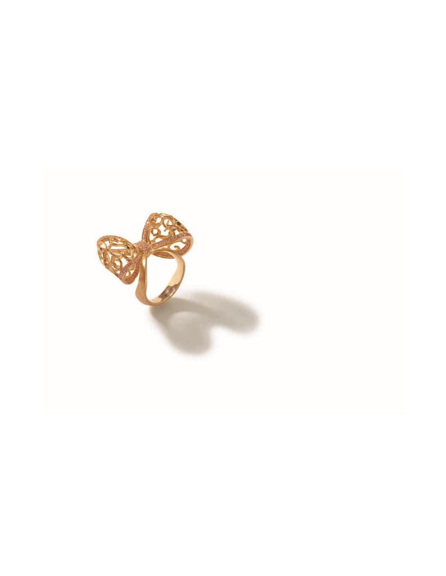 Gioielli Misis - live your nature | Misis Bon Ton Anello Argento Placcato Oro- Zirconi Bianchi- An02919S