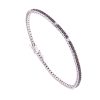 Gioielli Crivelli Gioielli | Crivelli Collezione Diamanti Bracciale "Tennis" Oro Bianco E Diamanti Neri E Bianchi 1.10 Ct - 318-2194-200-83D