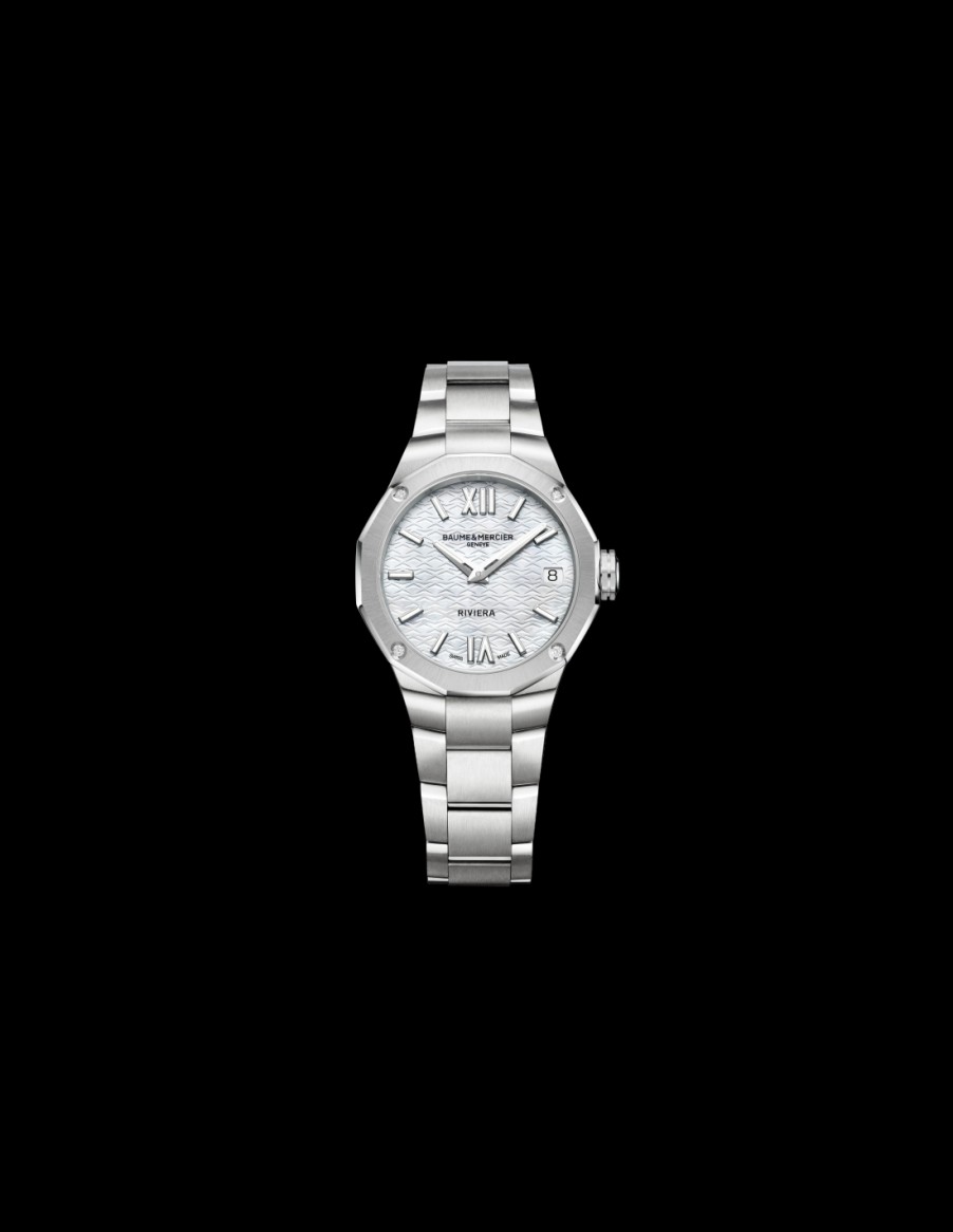 Orologeria Baume & Mercier | Baume & Mercier Riviera Acciaio Su Acciaio - M0A10729