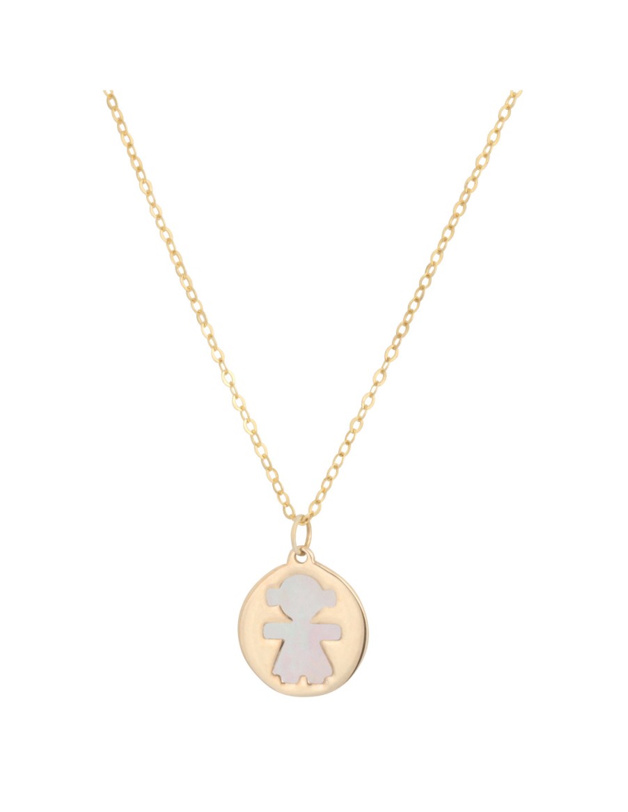 Gioielli Bimbi Jewels | Bimbi Jewels Gioiamore Collana Bambina In Oro E Madreperla - Ref: Clbi16G/Mopw18