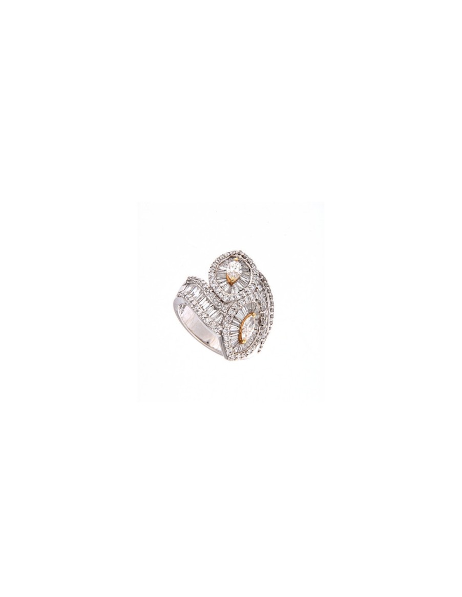 Gioielli Crivelli Gioielli | Crivelli Collezione Diamanti Anello In Oro E Diamanti 3.10 Ct - 320-R4438