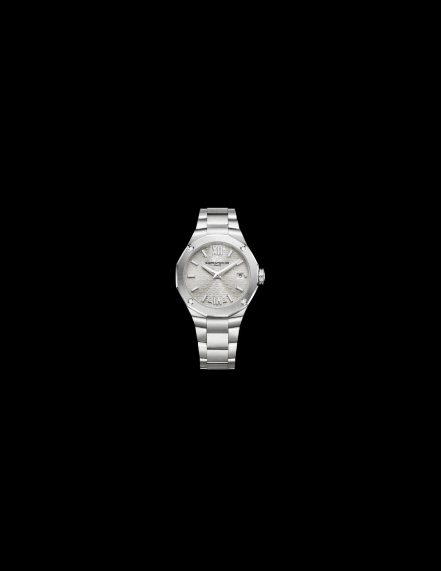 Orologeria Baume & Mercier | Baume & Mercier Riviera Acciaio Su Acciaio E Diamanti - M0A10614