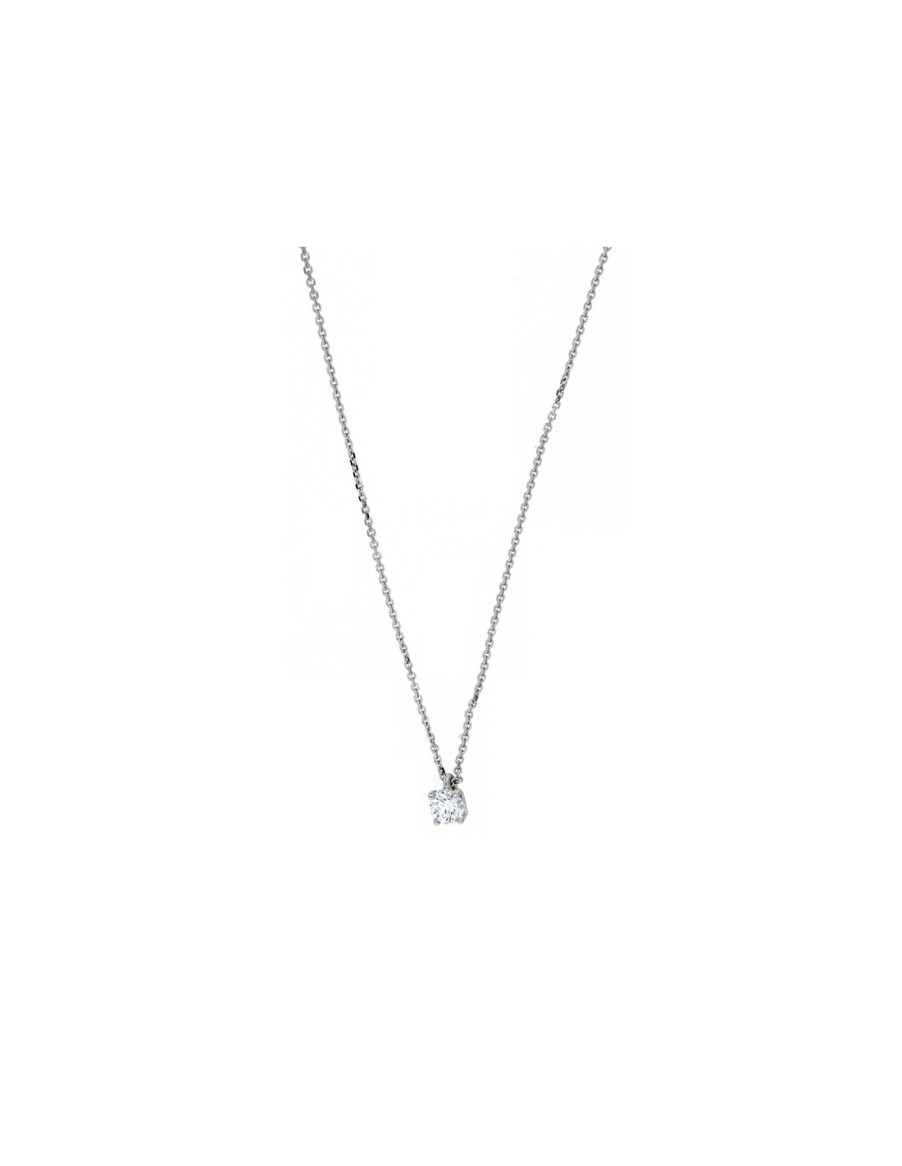 Gioielli Golay - World Diamond Group | Golay Collezione Infinite Love Collana Oro Bianco E Diamante Ct. 0.20