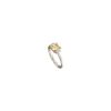 Gioielli Crivelli Gioielli | Crivelli Collezione Diamanti Anello In Oro Bianco, Diamante Fancy Colore Giallo 1.26 Ct E Diamanti 0.30 Ct